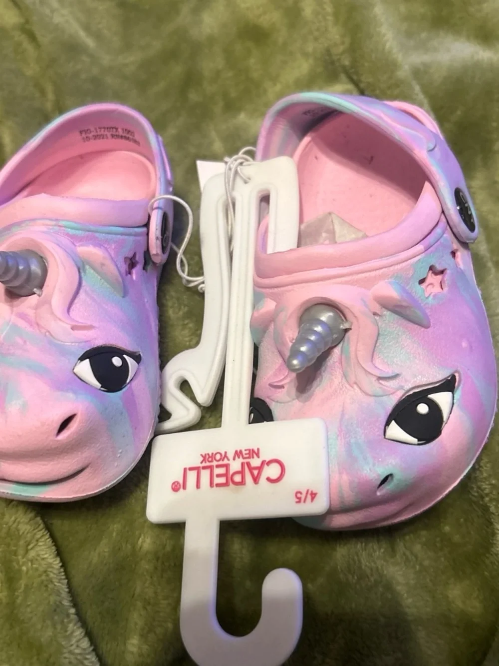 Capelli of New York Kids Unicorn Clogs - Pink & Pastel Swirl
